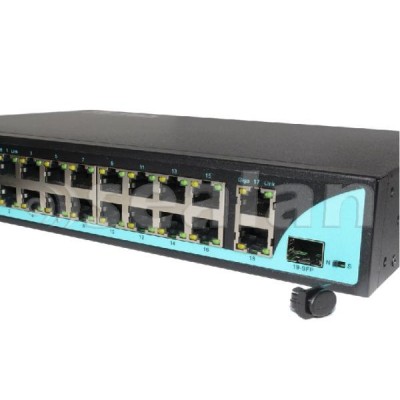 ПОЕ комутатор світч 16 POE x100Mb(250метрів)+2 UTPx1Gb+1 SFPx1Gb TK-Link