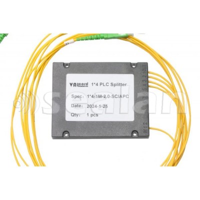 Дільник оптичний корпус ABS 1x4 SC/APC сплітер (Splitter PLC) ValCord