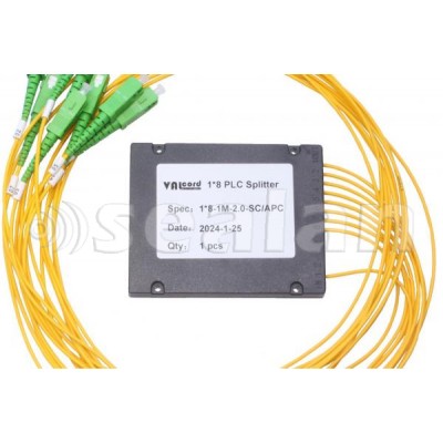 Дільник оптичний корпус ABS 1x8 SC/APC сплітер (Splitter PLC) ValCord