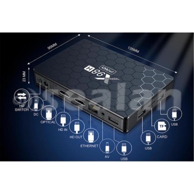 Смарт приставка X98H PRO Smart TV Box (Alwinner H618, 4/32G, Android 12)