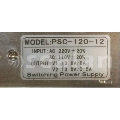 Блок живлення з ДБЖ (UPS) 13,8В (8А) TwinRate, металевий корпус (перфорований)