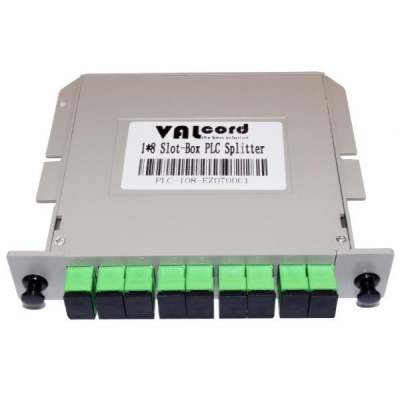 Дільник оптичний корпусний 1x8 SC/APC (DIN LGX) сплітер (Splitter PLC) ValCord