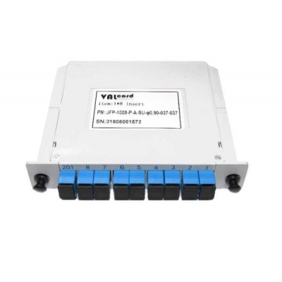 Дільник оптичний корпусний 1x8 SC/UPC (DIN LGX) сплітер (Splitter PLC) ValCord