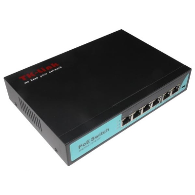 ПОЕ комутатор світч 4 POE x100Mb(250метрів)+2 UTPx100Mb TK-Link