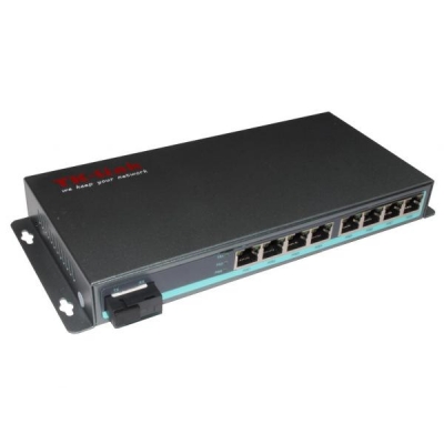ПОЕ комутатор світч 8 POE x1Gb(100метрів)+1 SC.WDMx1Gb(Fiber)1310 TK-Link