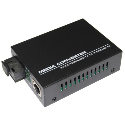 Медіаконвертер 10/100/1000mb 1310 1SC.WDM + 1RJ45 TK-link з БЖ