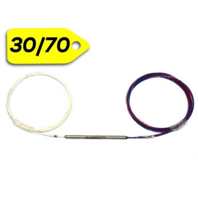 Дільник оптичний 1x2 30/70%, 0.9мм купер без конекторів (Coupler FBT), волокно G657A, ValCord