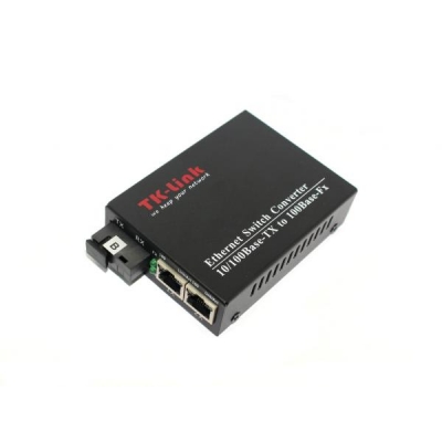 Медіаконвертер світч комутатор 2 портовий 1SC.WDM 100mb+2RJ45 100mb 1550 TK-link